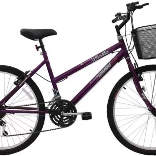 BICICLETA ARO 26 MTB 21M BELLA C/CT VIOLETA
