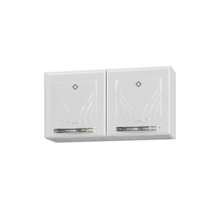 ARMARIO CRISTAL DUPLO BAIXO BRANCO