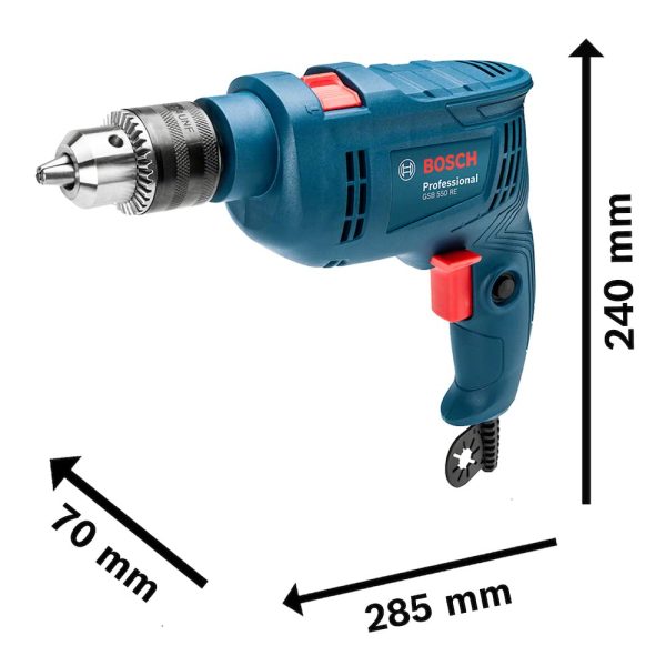 Bosch Furadeira De Impacto Gsb 550 Re 550W 127V Em Maleta