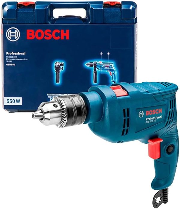 Bosch Furadeira De Impacto Gsb 550 Re 550W 127V Em Maleta