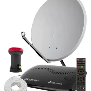 Kit Antena – Receptor Digital Vivensis – Antena 75cm + Lnbf