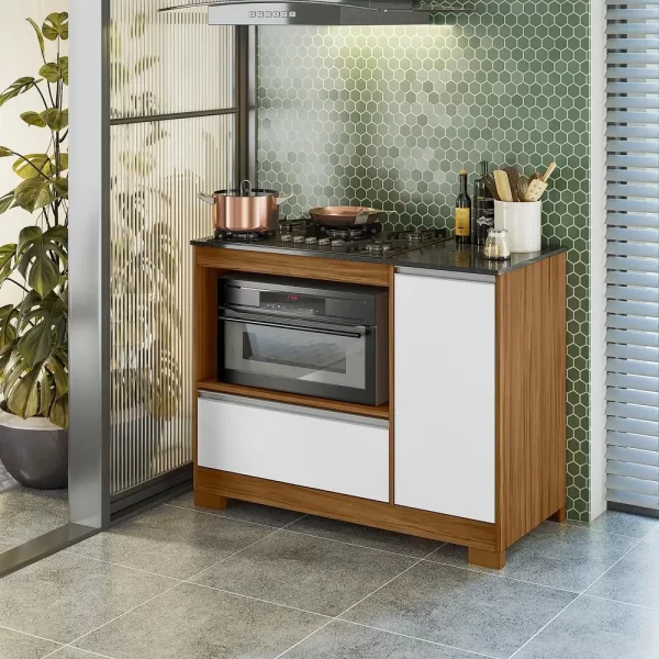 BALCÃO COOKTOP – BRANCO NEW – TREND FREIJÓ – NOTÁVEL