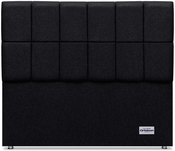 Cabeceira Piave Linho – Preto (12x140x125)