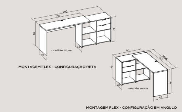 MESA OFFICE NT2060 – TREND FREIJÓ – NOTÁVEL