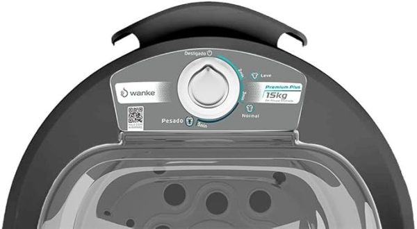CENTRIFUGA DE ROUPAS – SOFIA 15 KG – PRETA
