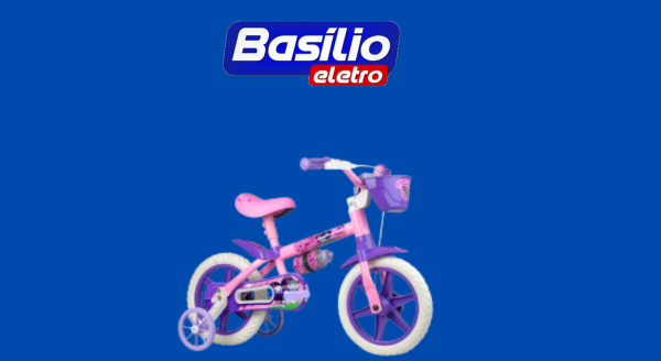 BICICLETA FEM ARO 12 CAT ROSA