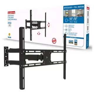 SUPORTE PAREDE TV 10″ A 70″ LCD ARTICULADO BRASFORMA