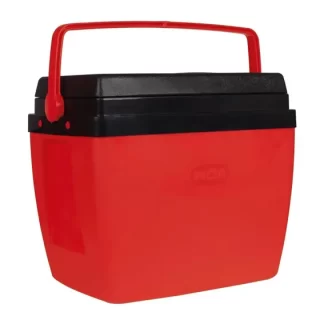 CAIXA TERMICA 26L VERMELHA COM PRETO