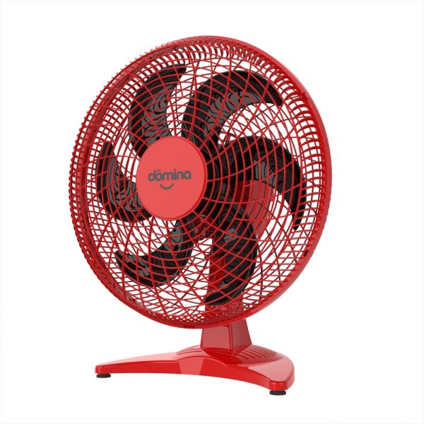 VENTILADOR DOMINA OSCILANTE 43 CM 127V VERMELHO