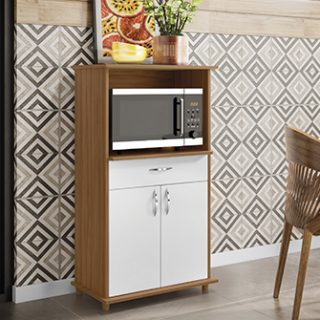 BALCÃO NT 3070 FREIJO TREND/BRANCO NEW