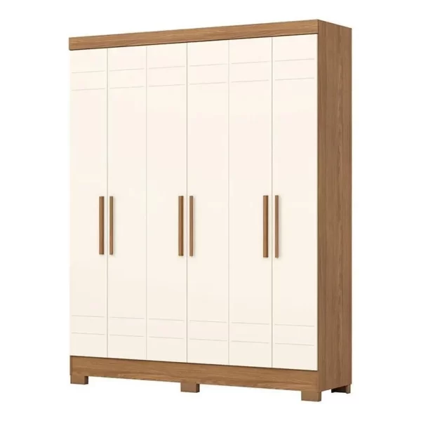 ROUPEIRO 6 PORTAS B369-127 NATURE/OFF WHITE