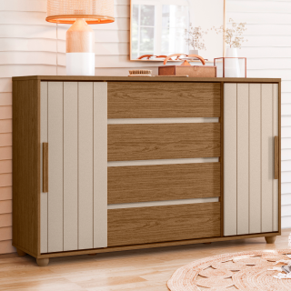 COMODA EVIDENZA JATOBA/FRENDI METALLIC (FLEX)