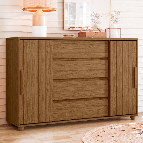 COMODA EVIDENZA JATOBA/FRENDI METALLIC (FLEX)