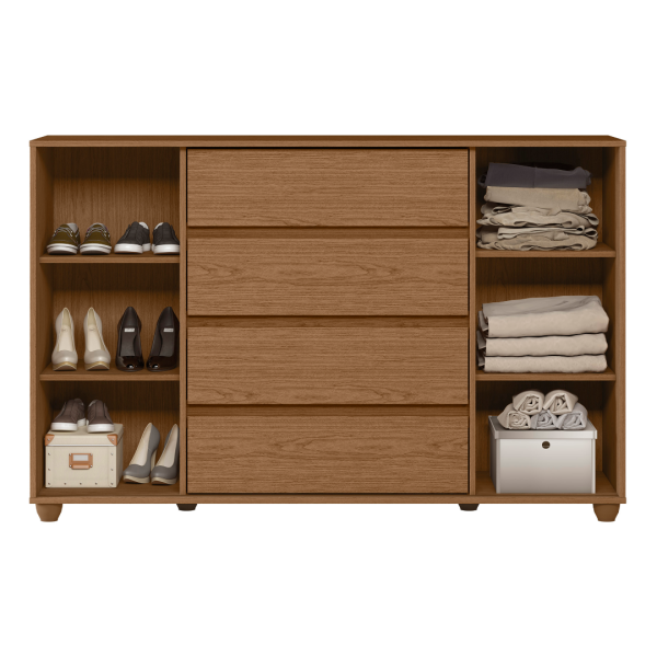 COMODA EVIDENZA JATOBA/FRENDI METALLIC (FLEX)