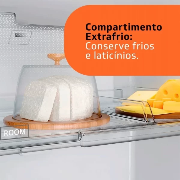 Geladeira/RefrigeradorBrastemp Duplex 375L Frost Free, 2 Portas, Compartimento Extrafrio Fresh Zone, Branco, 110V