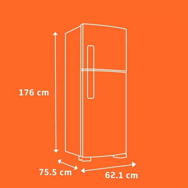 Geladeira/RefrigeradorBrastemp Duplex 375L Frost Free, 2 Portas, Compartimento Extrafrio Fresh Zone, Branco, 110V
