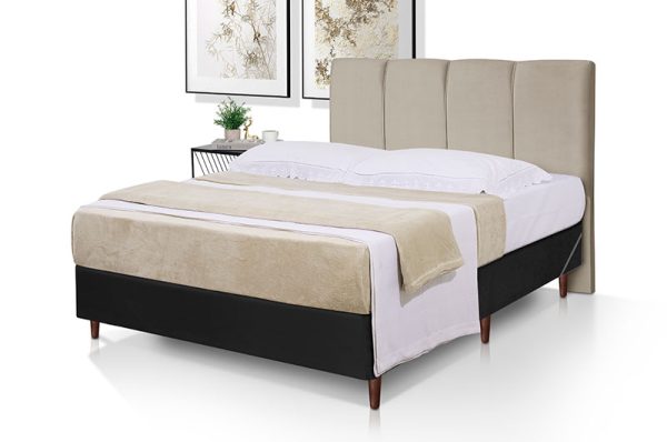 Cabeceira Casal Princesa 140 cm bege
