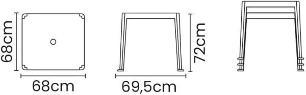 MESA QUADRADA TAMBAU VM