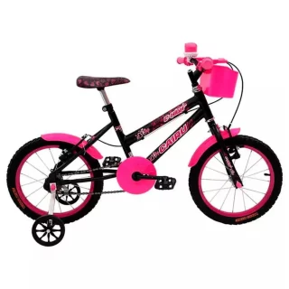BICICLETA ARO 16 INFANTIL CAIRU MTB REB C-HIGH PRETO/PINK