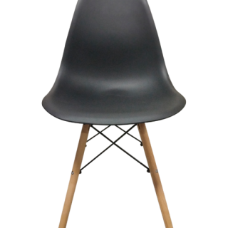 CADEIRA EAMES BEST C80 PRETO PES PALITO
