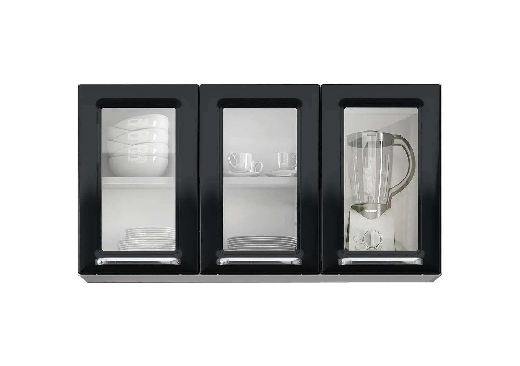 ARMÁRIO AÉREO IPV3 105 LUCE 2018 PRETO