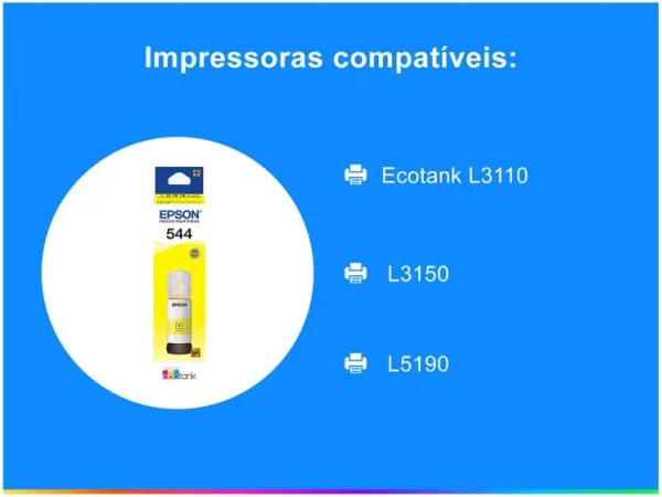 REFIL TANQUE TINTA EPSON T544 AMARELO