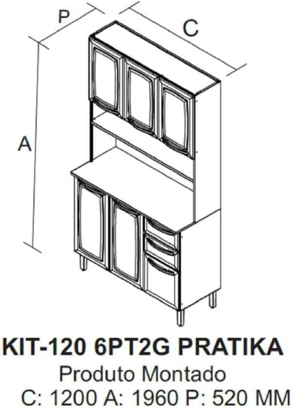 KIT -120 6PT 3VD 2GV PRATIKA BRANCO