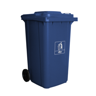 COLETORA PLASTICA 240L. C/ RODAS (MOD. EUROPEU) AZUL – NOBRE