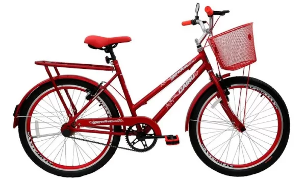 BICICLETA ARO 26 GENOVA VERMELHO C/CT V.B