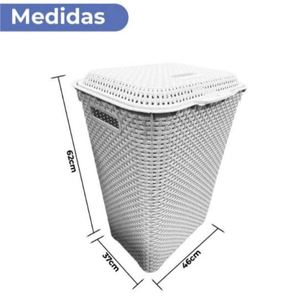 CESTO P/ ROUPA BRANCO