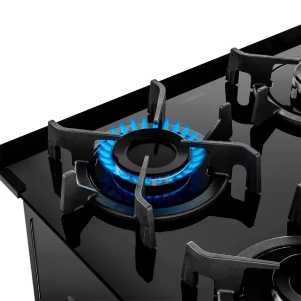 FOGAO GAS 4Q AGILE GLASS PRETO