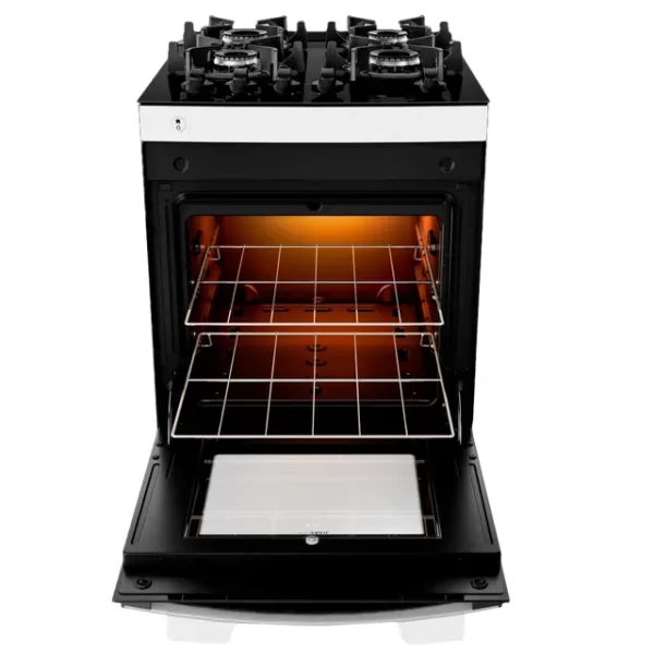 FOGAO GAS 4Q AGILE GLASS BRANCO