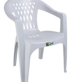 POLTRONA VIVIANE BRANCA DOUPLASTIC