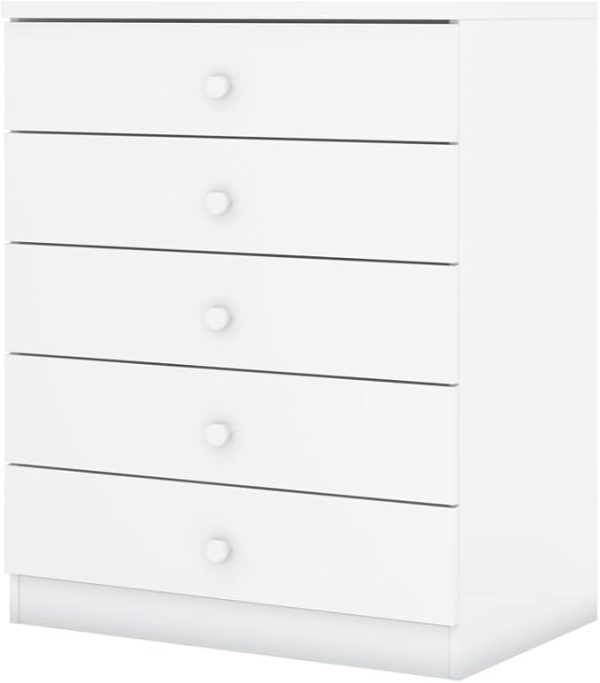 COMODA BALA DE MENTA 5 GAVETAS BRANCO IA710-10