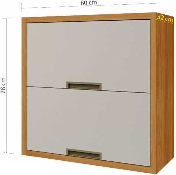 AERO ELOISE 80CM 2PT BASCULANTE/NICHOS FREIJO/OFF WHITE