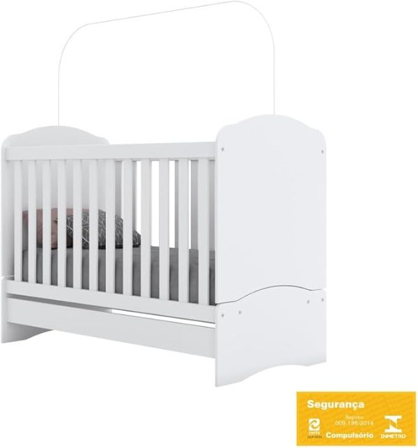 BERÇO MINI CAMA BELA DE MENTA BRANCO 102-10