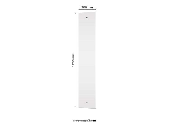 MODULO COMPLEMENTAR c/ Espelho 1200x200x3mm c/02un