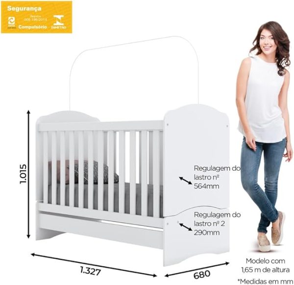 BERÇO MINI CAMA BELA DE MENTA BRANCO 102-10