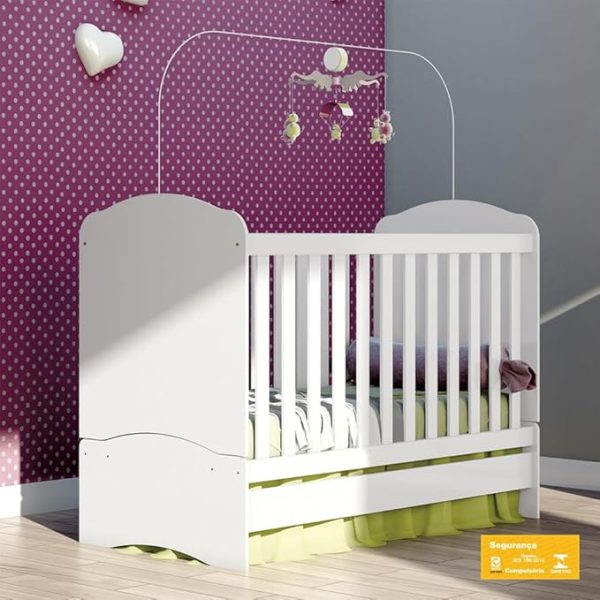 BERÇO MINI CAMA BELA DE MENTA BRANCO 102-10