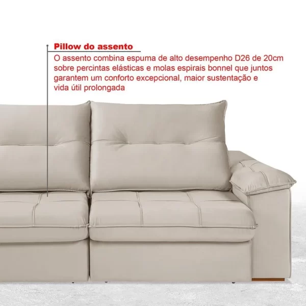 SOFÁ DALLAS PLUS MOD 0.90 BRANCO A A170