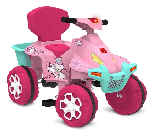 CARRO SMART QUAD PASSEIO PEDAL ROSA 1220