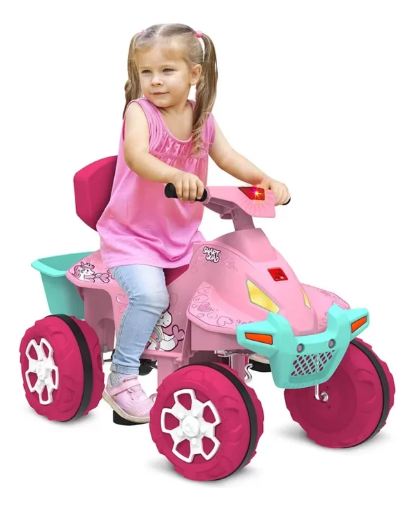CARRO SMART QUAD PASSEIO PEDAL ROSA 1220