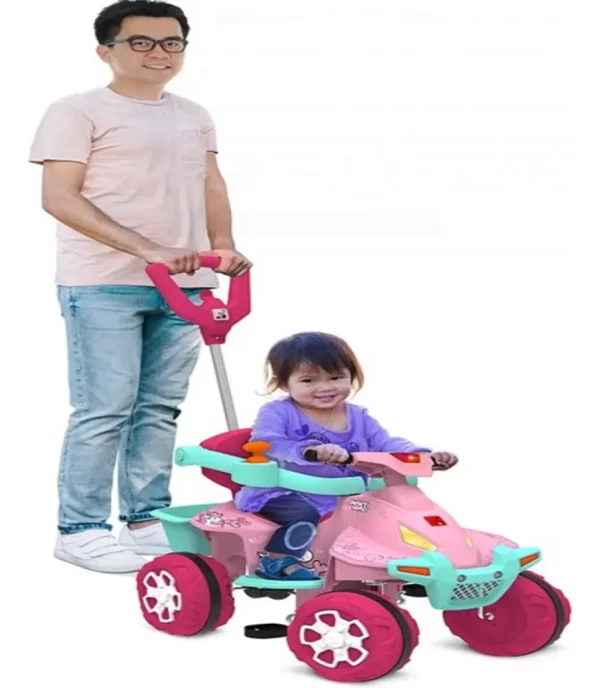 CARRO SMART QUAD PASSEIO PEDAL ROSA 1220