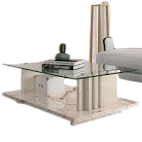 MESA DE CENTRO FRIZZ CALACATA/OFF WHITE