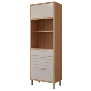 TORRE QUENTE ELOISE 70CM 2 FORNOS 2PT BASCULANTE 2GAV-FREIJO/OFF WHITE