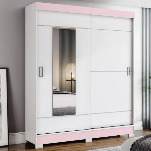 ROUPEIRO 02 PORTAS DESLIZANTE  BRANCO B66-66