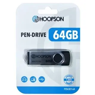 PEN DRIVE 64GB PEN00164 PRETO HOOPSON