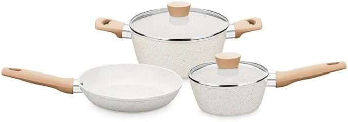 CONJUTO DE PANELAS CARMELA VANILA 3 PEÇAS