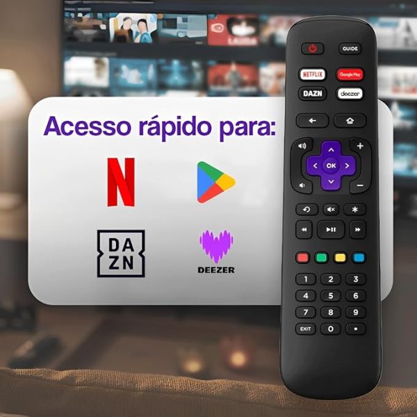 CONTROLE TV SMART AOC ROKU 9091 IMPORTADO