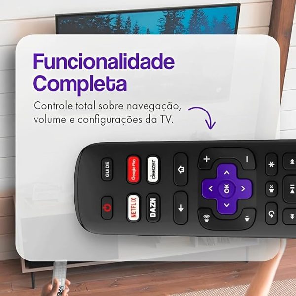 CONTROLE TV SMART AOC ROKU 9091 IMPORTADO